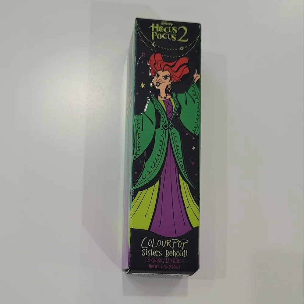 ColourPop Hocus Pocus 2 Glitter Lip Gloss Sisters Behold Shine Makeup